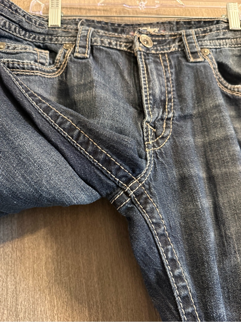 Silver Jeans Men’s Dark Blue Straight Leg Jeans - Picture 4 of 11
